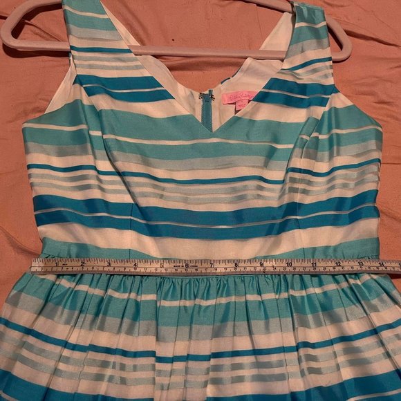 Lilly Pulitzer Blue striped dress size 6 - Picture 3 of 7